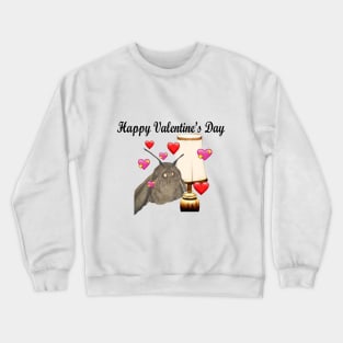 Valentine’s Day Moth and Lamp Crewneck Sweatshirt